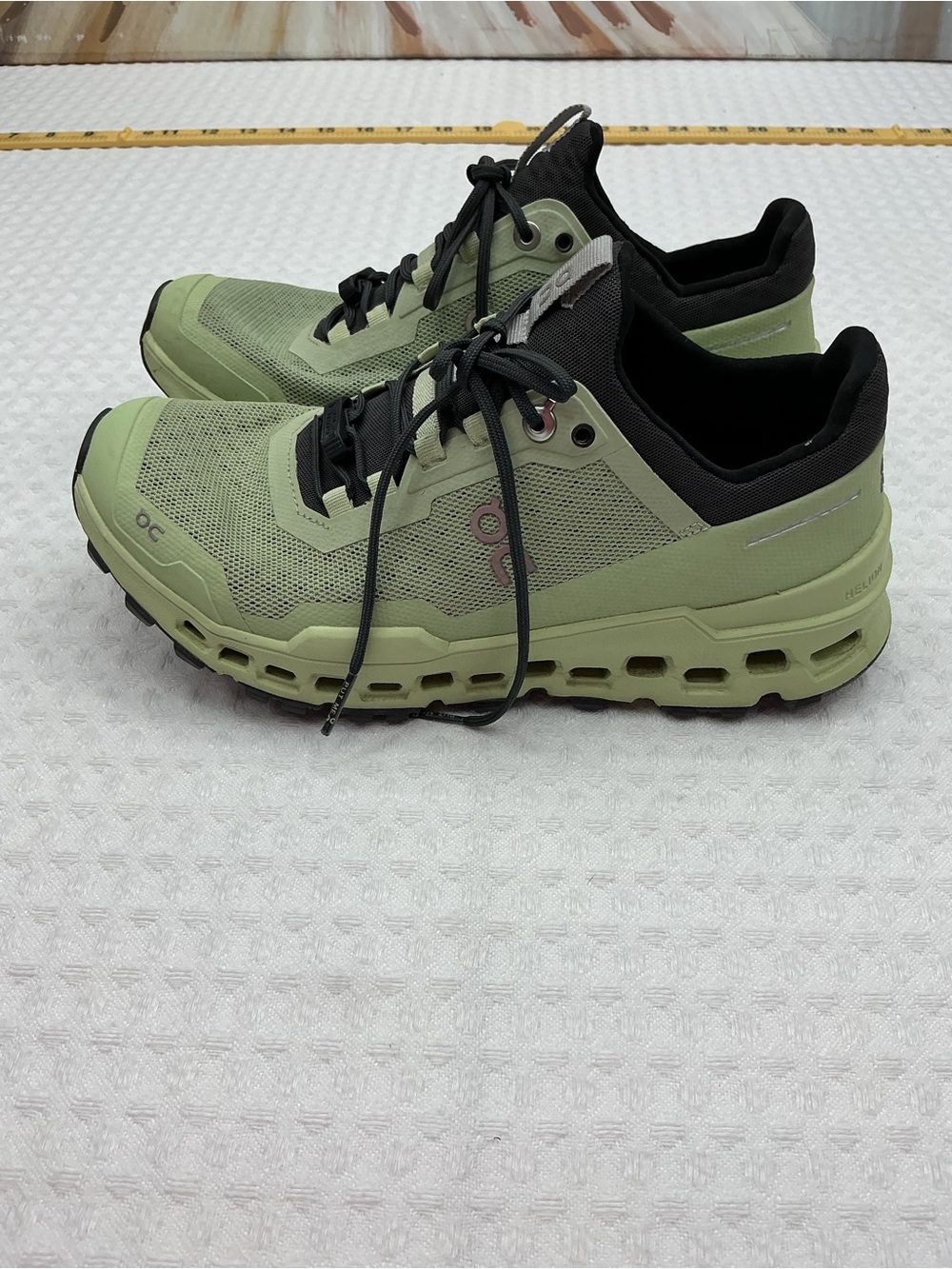 On Running Women's Cloudventure Olive Green and Black Trail Runners